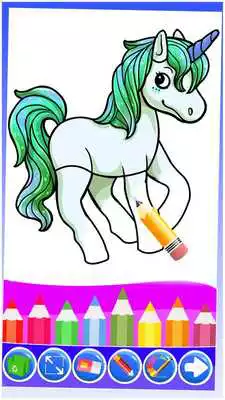 Play Unicorn Coloring Pages: Kids Coloring  Drawing