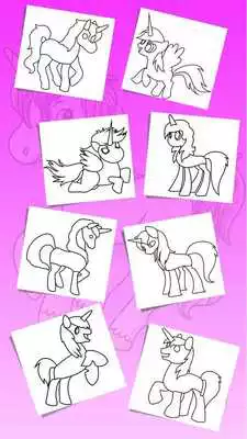 Play Unicorn Coloring Pages: Kids Coloring  Drawing