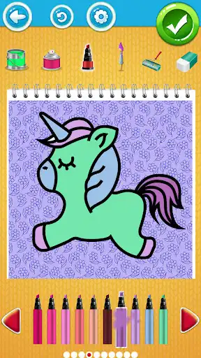 Play Unicorn Coloring Pages. as an online game Unicorn Coloring Pages. with UptoPlay