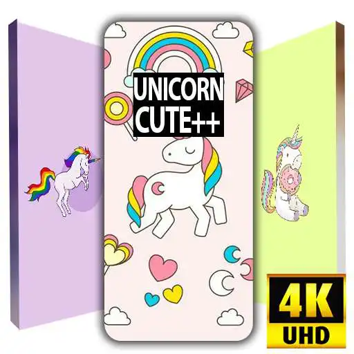 Play Unicorn Cute Wallpaper: Little Premium HD+ Series APK