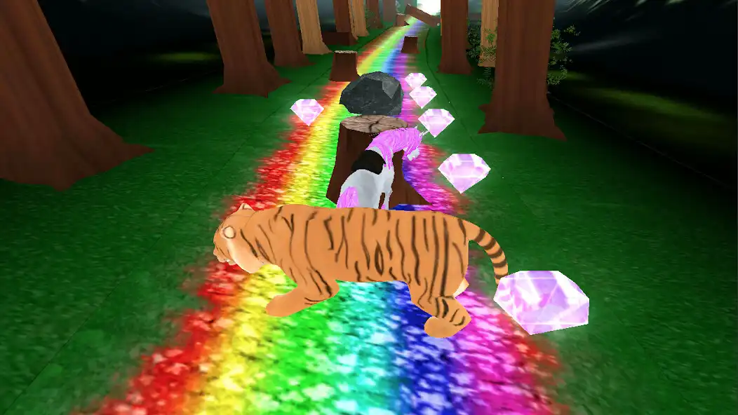 Play Unicorn Dash Jungle Run 3D as an online game Unicorn Dash Jungle Run 3D with UptoPlay