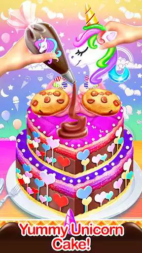 Play Unicorn Ice Cream Chocolate Cakes Dessert Bakery  and enjoy Unicorn Ice Cream Chocolate Cakes Dessert Bakery with UptoPlay