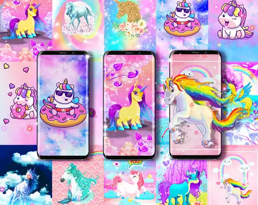 Unicorn live wallpaper online game with UptoPlay