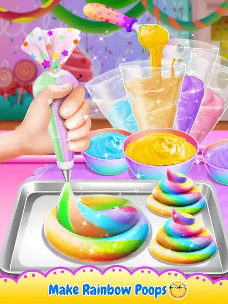 Play Unicorn Poop - Sweet Trendy Desserts Food Maker as an online game Unicorn Poop - Sweet Trendy Desserts Food Maker with UptoPlay