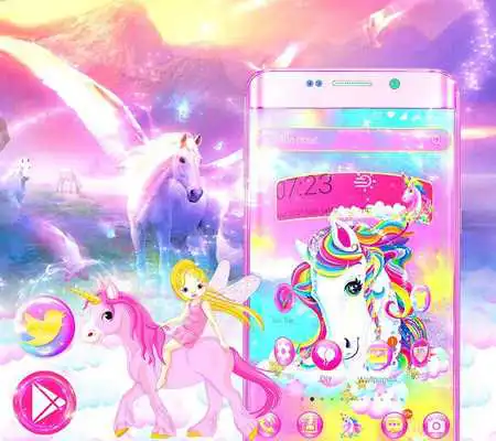 Play Unicorn Shiny Rainbow Theme