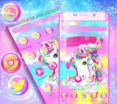 Play Unicorn Shiny Rainbow Theme