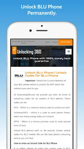 Play Unlock BLU Phone – All Models  and enjoy Unlock BLU Phone – All Models with UptoPlay