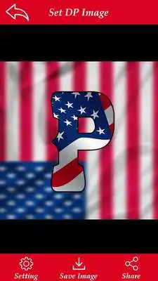 Play USA Flag Letter Alphabet  Name