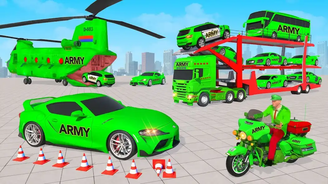 Play US Army Vehicle Transport Game as an online game US Army Vehicle Transport Game with UptoPlay