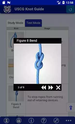 Play USCG Knot Guide as an online game USCG Knot Guide with UptoPlay