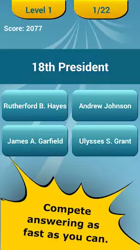 Play US Presidents Quiz as an online game US Presidents Quiz with UptoPlay