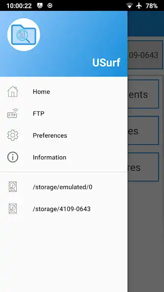 Play USurf File Manager as an online game USurf File Manager with UptoPlay