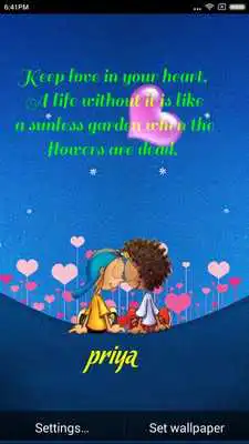 Play Valentine Quote Live Wallpaper