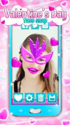 Play Valentines Day Face Stickers