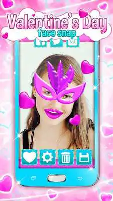 Play Valentines Day Face Stickers