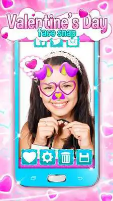 Play Valentines Day Face Stickers