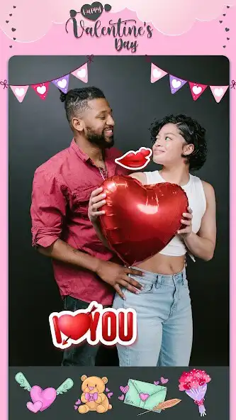 Play Valentines Day Love Stickers as an online game Valentines Day Love Stickers with UptoPlay