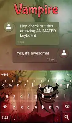 Play Vampire Animated Keyboard + Live Wallpaper