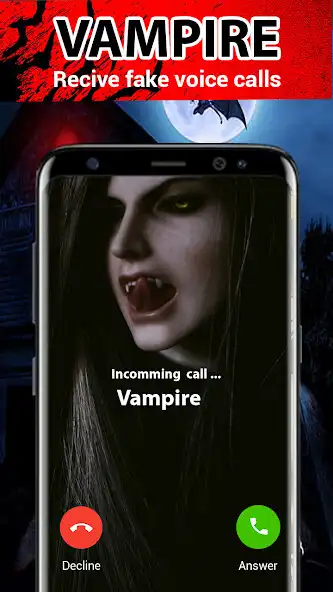 Play Vampire fake call - video chat as an online game Vampire fake call - video chat with UptoPlay