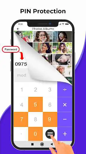 Play Vault Calculator: Hide Photos as an online game Vault Calculator: Hide Photos with UptoPlay