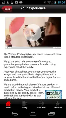 Play Venture Photography App