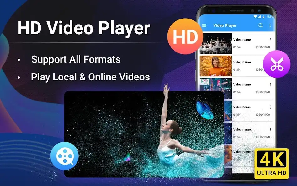 Play Video Player - Full HD Format  and enjoy Video Player - Full HD Format with UptoPlay