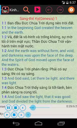 Play Vietnamese English Audio Bible  and enjoy Vietnamese English Audio Bible with UptoPlay