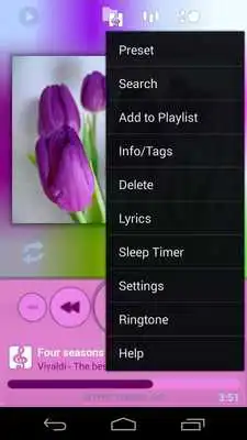 Play Violet Skin for Poweramp