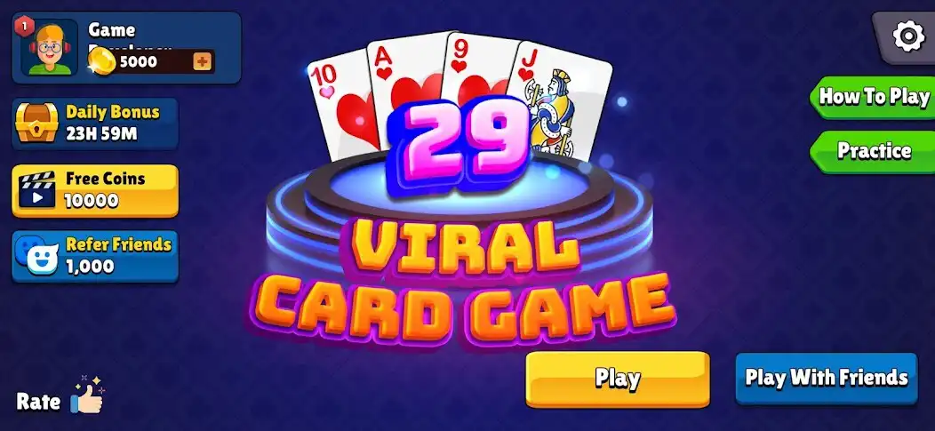 Play Viral 29 Card Game  and enjoy Viral 29 Card Game with UptoPlay