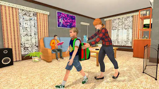 Play Virtual Family Mom Babysitting Game  and enjoy Virtual Family Mom Babysitting Game with UptoPlay