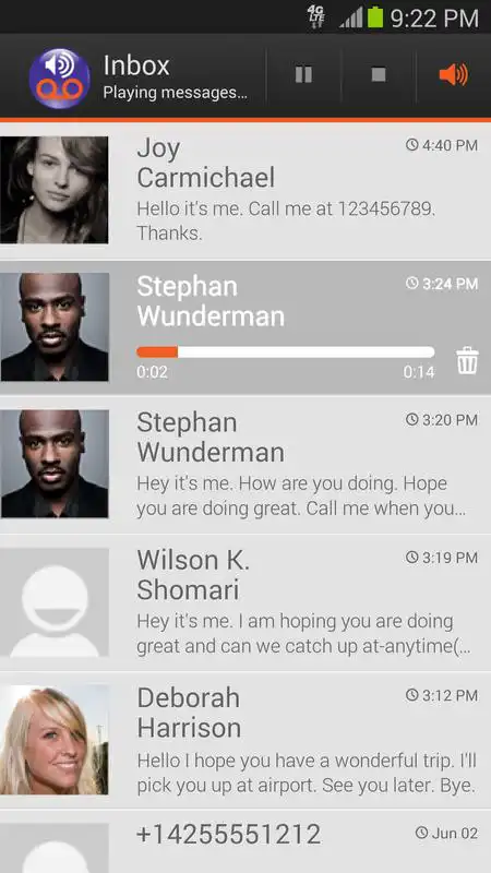 Play Visual Voicemail