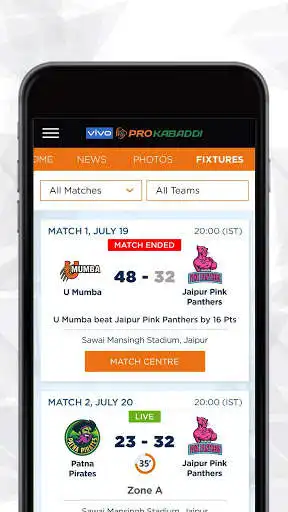 Play VIVO Pro Kabaddi