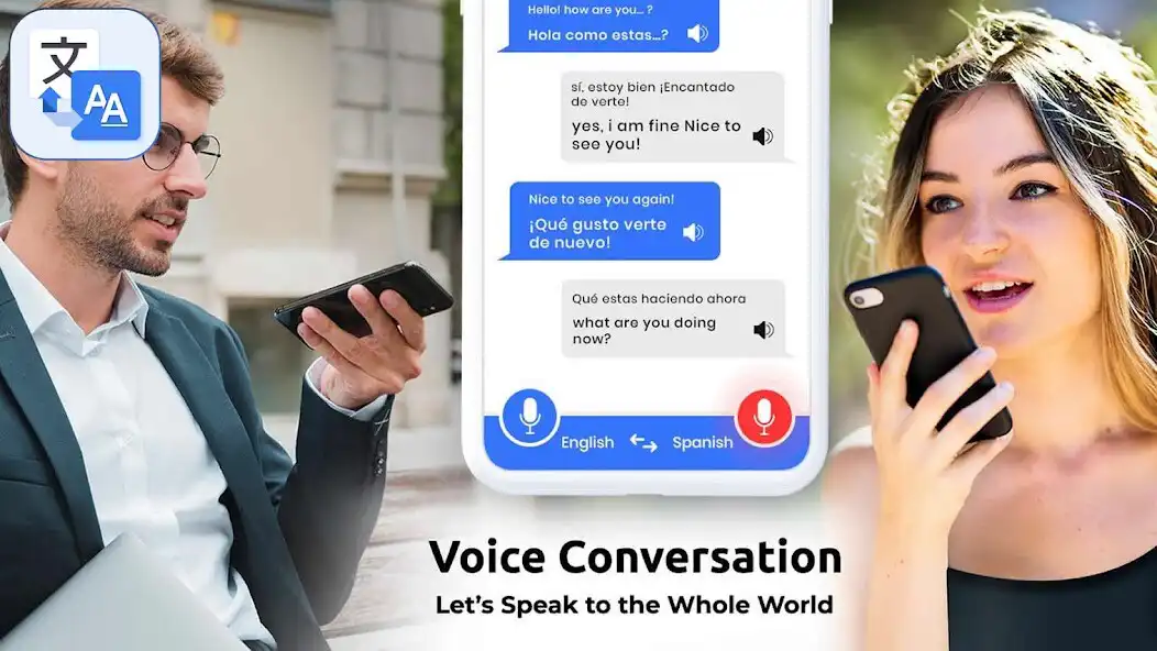 Play Voice chat Translate: Language Translator as an online game Voice chat Translate: Language Translator with UptoPlay