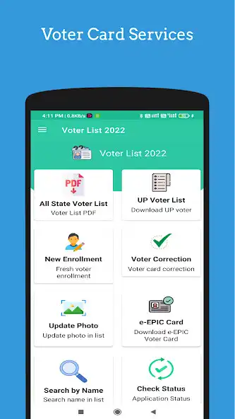 Play Voter List 2022: Voter id card as an online game Voter List 2022: Voter id card with UptoPlay