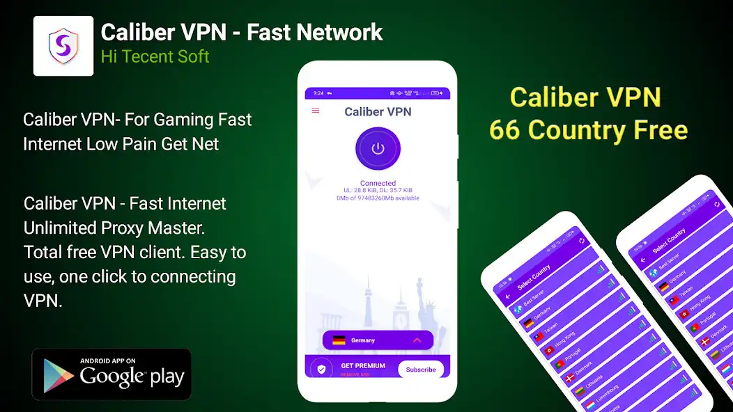 Play VPN: Caliber VPN- Fast Network  and enjoy VPN: Caliber VPN- Fast Network with UptoPlay