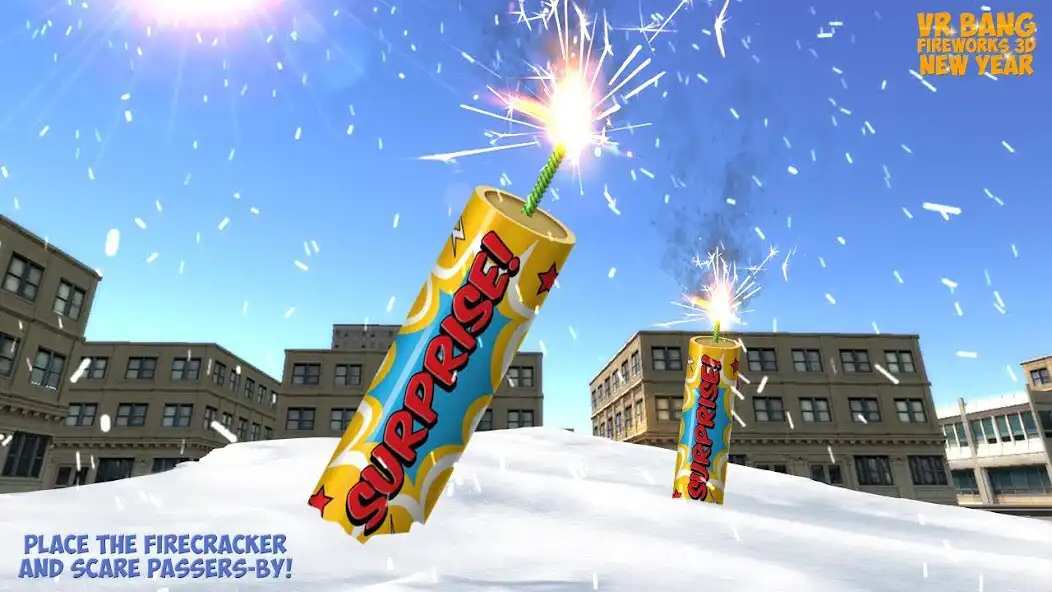 Play VR Bang Fireworks 3D New Year as an online game VR Bang Fireworks 3D New Year with UptoPlay