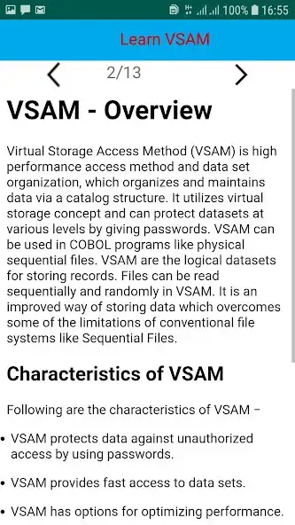 Play VSAM Tutorial as an online game VSAM Tutorial with UptoPlay