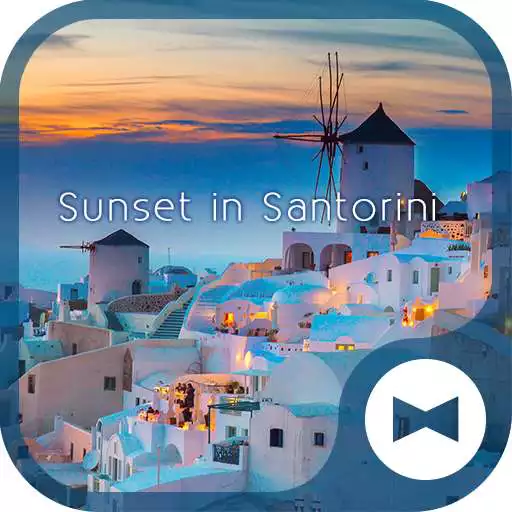 Run free android online Wallpaper Sunset in Santorini APK