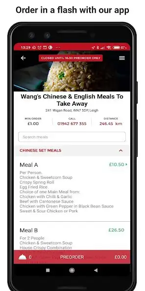 Play Wangs Chinese  English Meals  and enjoy Wangs Chinese  English Meals with UptoPlay