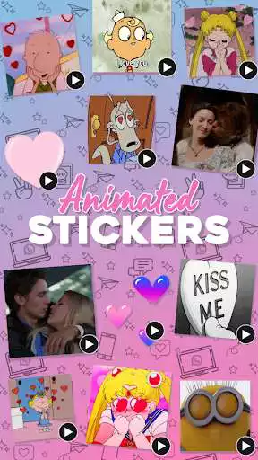 Play WASticker -Animated Love  and enjoy WASticker -Animated Love with UptoPlay