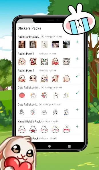 Play WAStickerApps Rabbit Stickers  and enjoy WAStickerApps Rabbit Stickers with UptoPlay