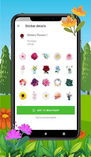 Play WAStickerApps Stickers Flowers as an online game WAStickerApps Stickers Flowers with UptoPlay