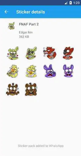 Play WAStickers - Fnaf Stickers as an online game WAStickers - Fnaf Stickers with UptoPlay