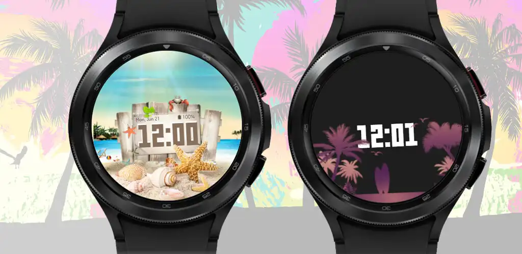 Play Watch Face Beach Animated as an online game Watch Face Beach Animated with UptoPlay