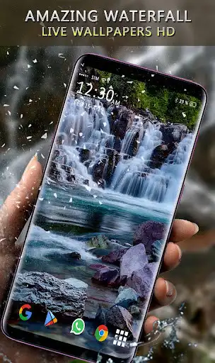 Play Waterfall Live Wallpaper - 3D Moving Backgrounds  and enjoy Waterfall Live Wallpaper - 3D Moving Backgrounds with UptoPlay