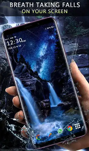 Play Waterfall Live Wallpaper - 3D Moving Backgrounds as an online game Waterfall Live Wallpaper - 3D Moving Backgrounds with UptoPlay