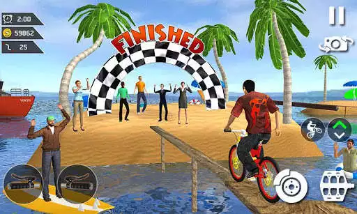 Play Waterpark BMX Bicycle Surfing  and enjoy Waterpark BMX Bicycle Surfing with UptoPlay