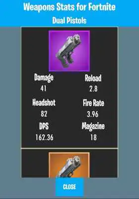 Play Weapons Stats for Fortnite