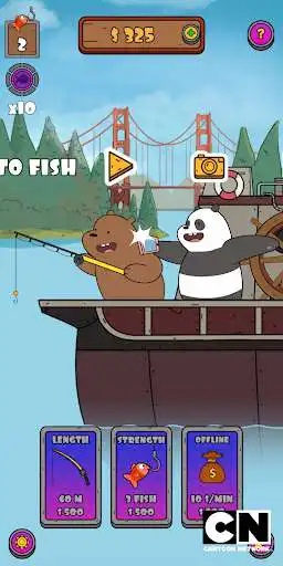 Play We Bare Bears: Crazy Fishing  and enjoy We Bare Bears: Crazy Fishing with UptoPlay