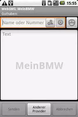 Play WebSMS: MeinBMW Connector